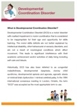 Developmental Coordination Disorder Long Factsheet