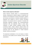 Autism Spectrum Disorder Long Factsheet